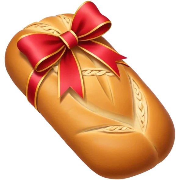 bread with ribbon emoji