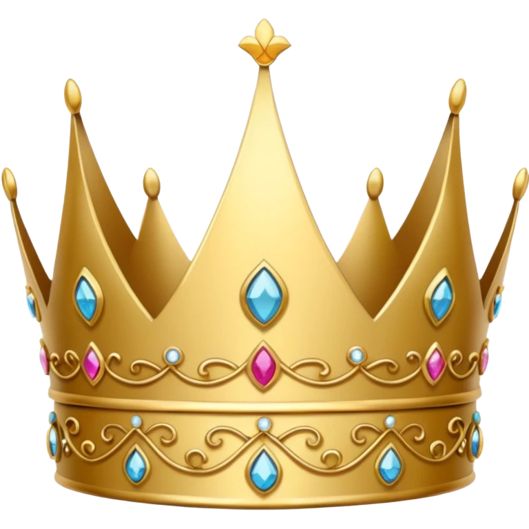 delicate princess crown emoji