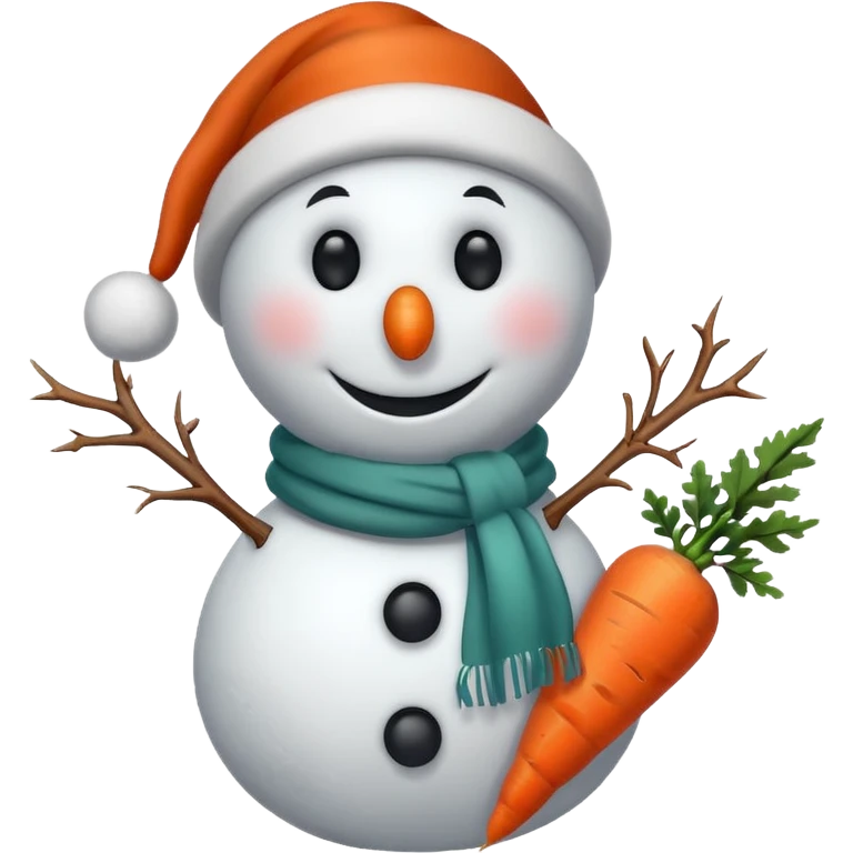snowman with scarf emoji
