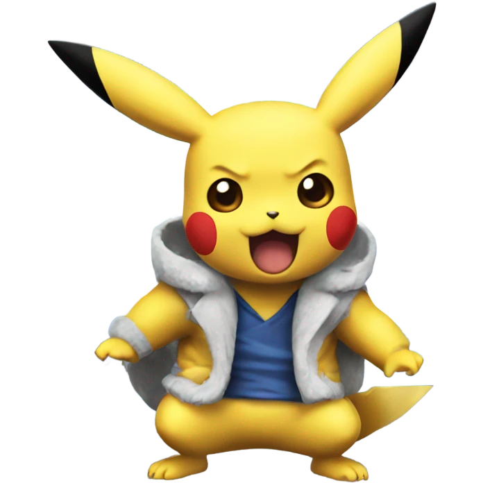 Pikachu using ultra instinct emoji