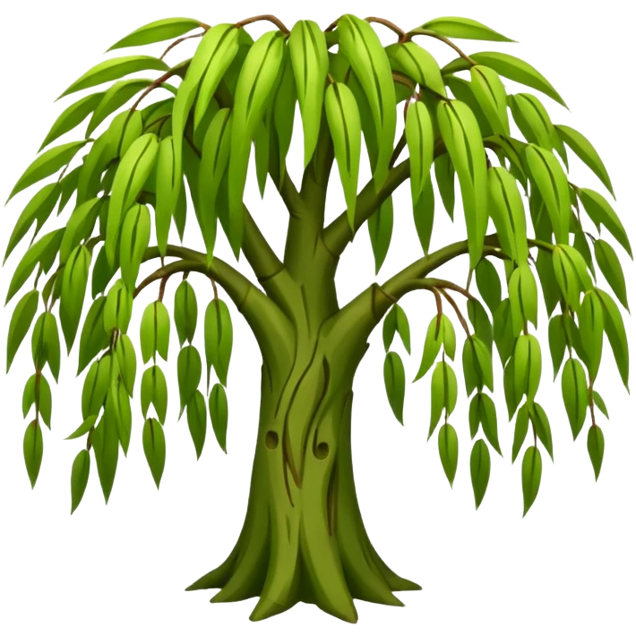 Weeping willow tree emoji