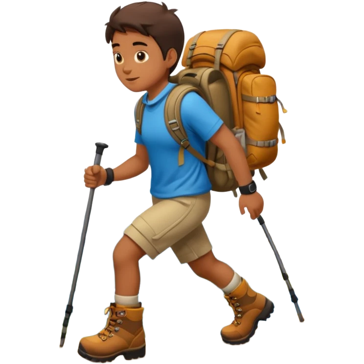 trekking emoji