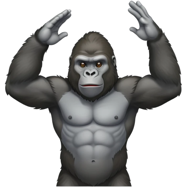 Gorilla saluting  emoji