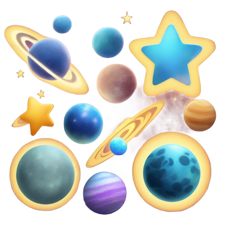 Emojis celestes emoji