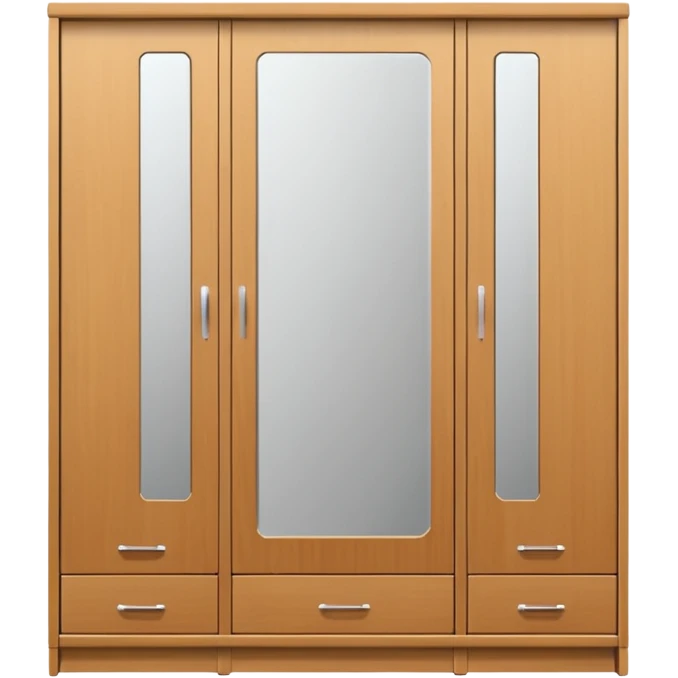 wardrobe modern closed mirror door emoji