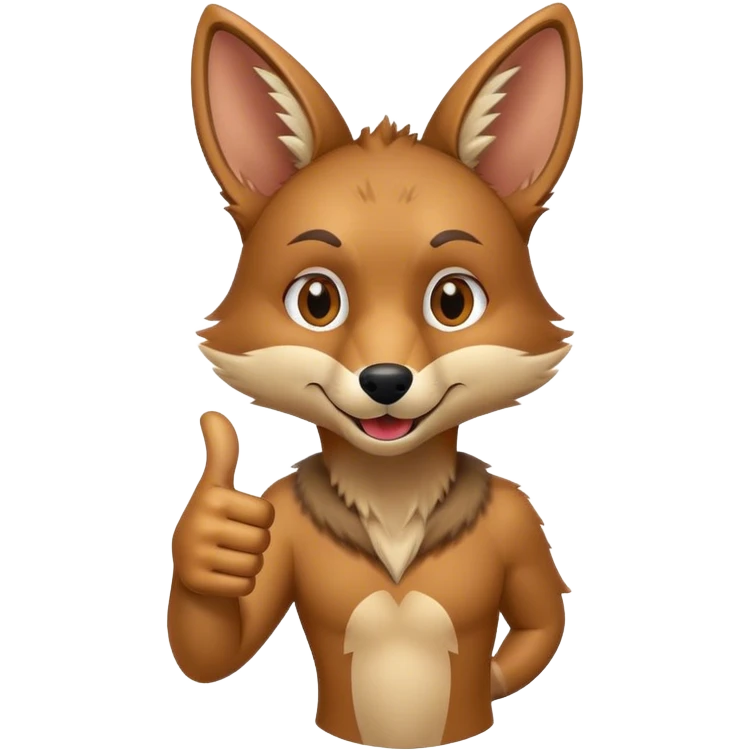 Thumbs Up Coyote  emoji