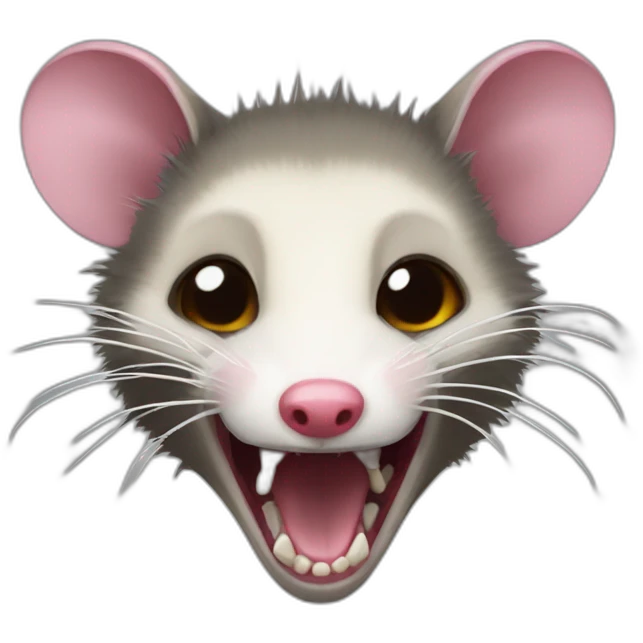 vicious opossum emoji