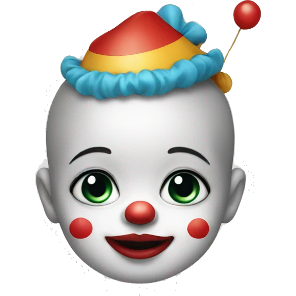 Baby with clown costume  emoji
