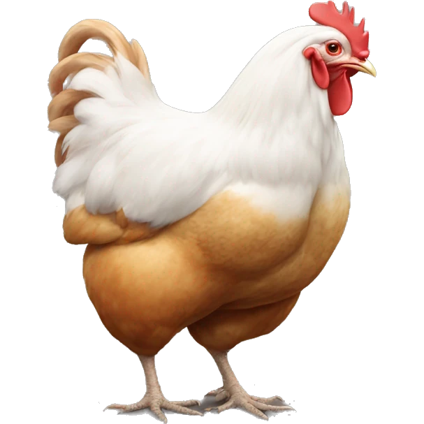 A chickens butt emoji