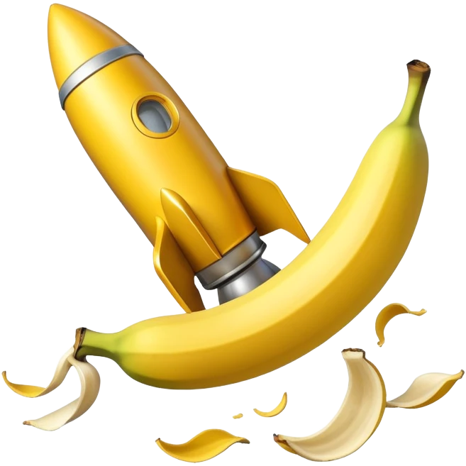 rocket slipped on banana peel  emoji