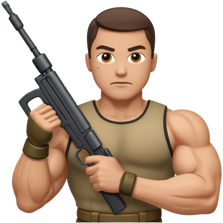 fully armed man emoji