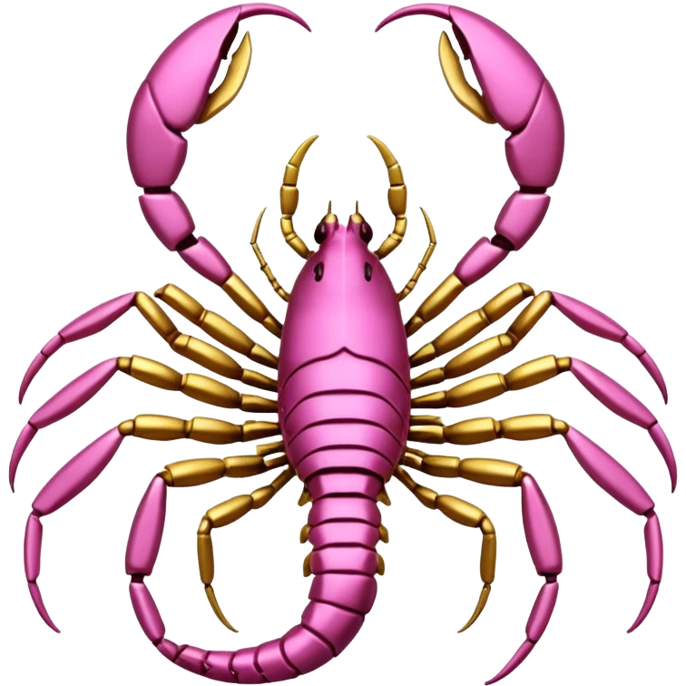 Light pink and gold Scorpion emoji