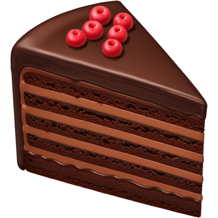 Chocolate cake one piece emoji