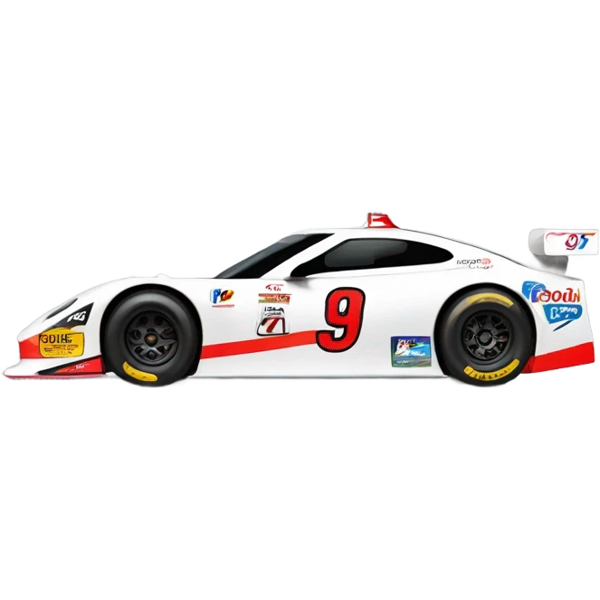 stock racecar side view emoji