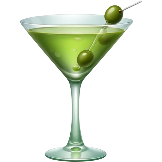 green martini emoji