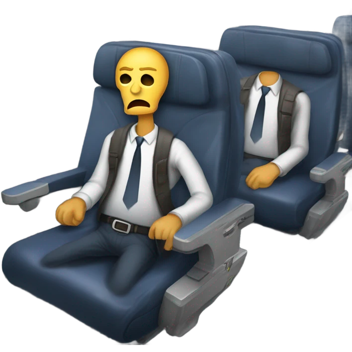 Funny Edward munch the scream on An airplane emoji