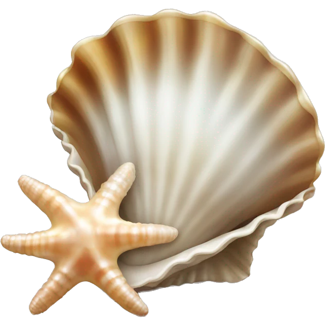 Sea shell with pearl emoji