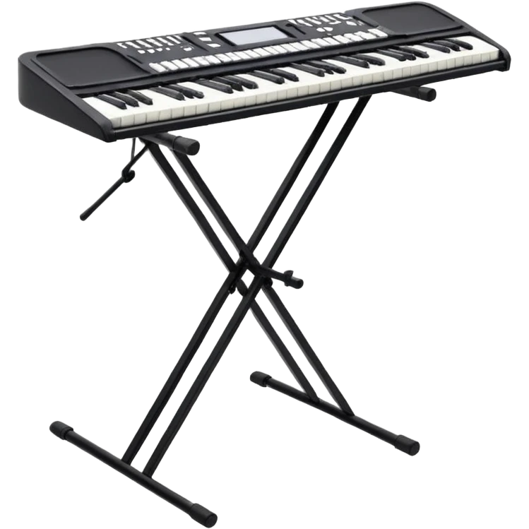 Electric keyboard stand emoji