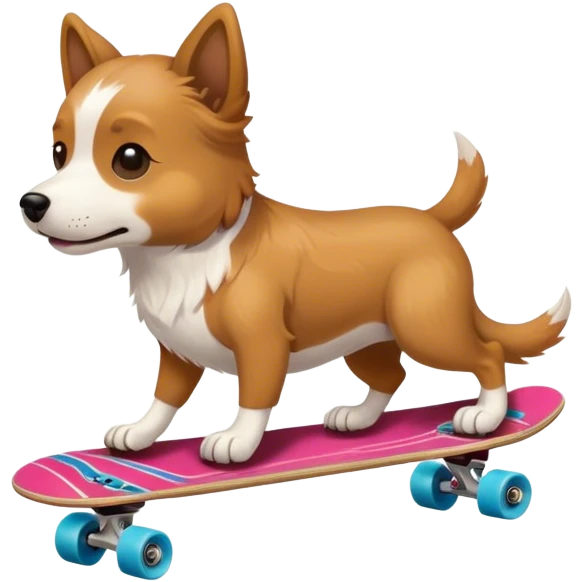 Perro en monopatín  emoji