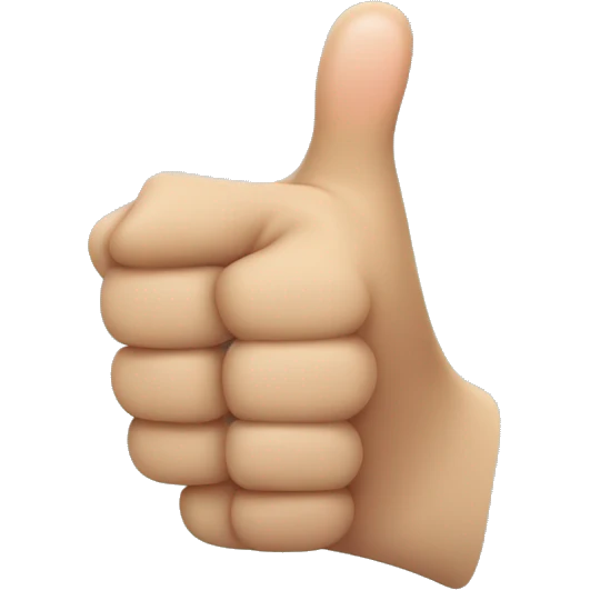 thumbs up finger emoji