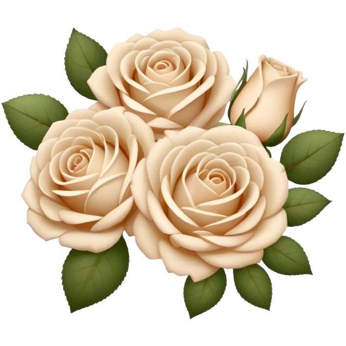Beige roses aesthetic  emoji