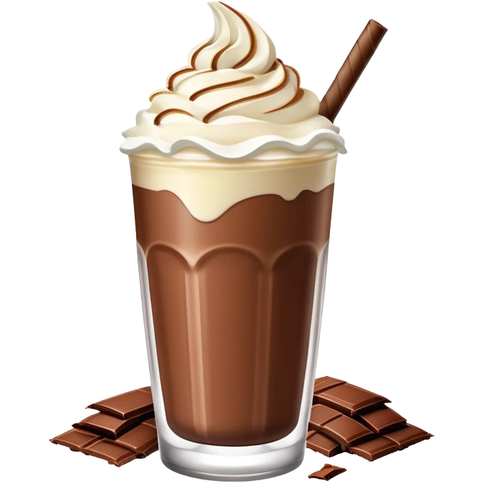 Chocolate banana shake  emoji