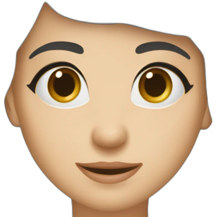 Un sourcil levé - la bouche sur le côté emoji