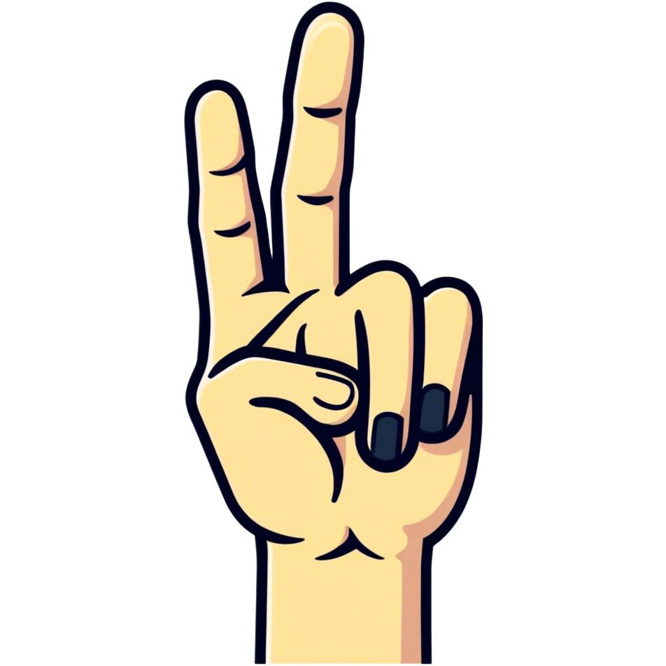 Flipping off emoji