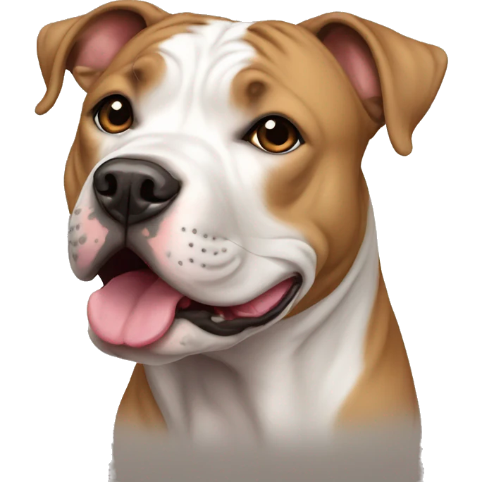 Drooling American Staffordshire Terrier emoji