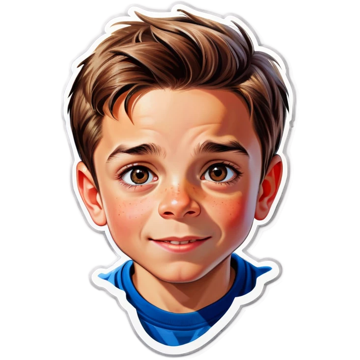realistic portrait of a boy emoji
