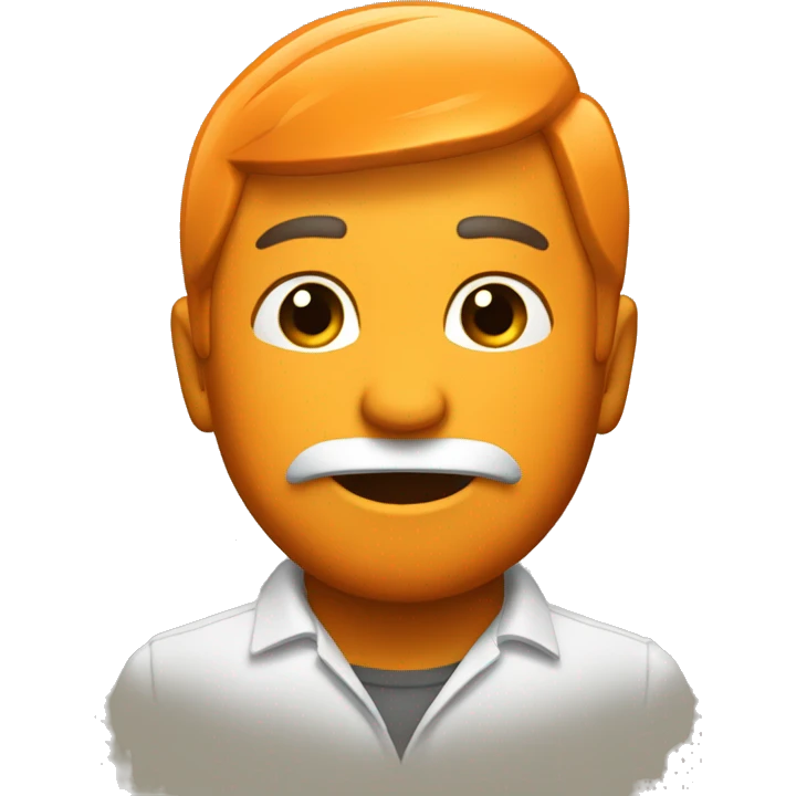 Lazo naranja emoji