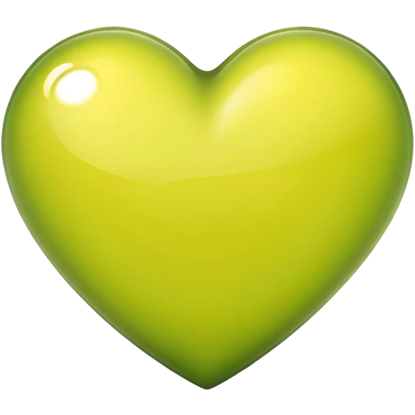 Yellowish green heart emoji