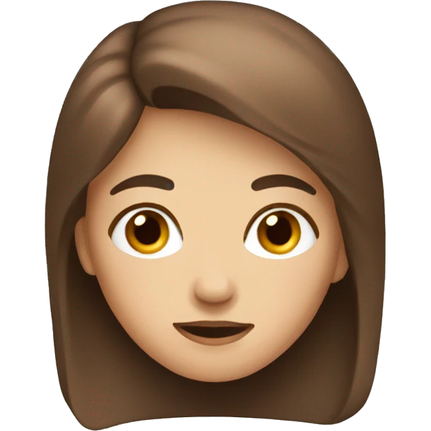 brown-haired emoji
