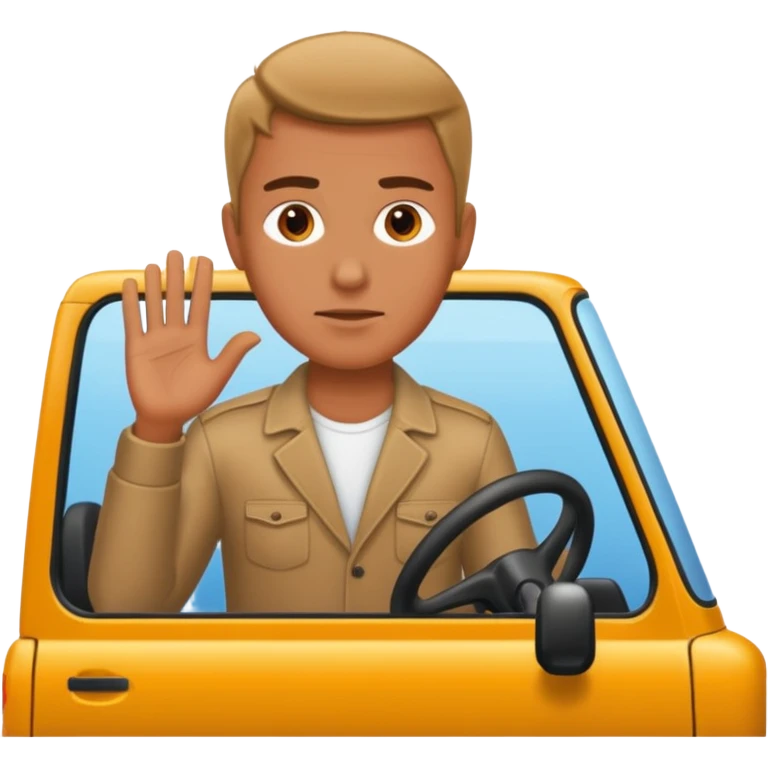 man on vehicle emoji