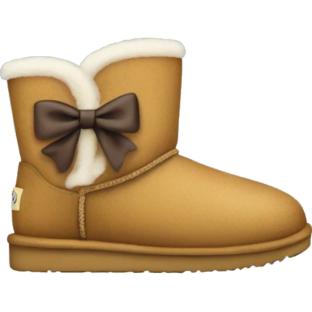 Uggs with a bow emoji