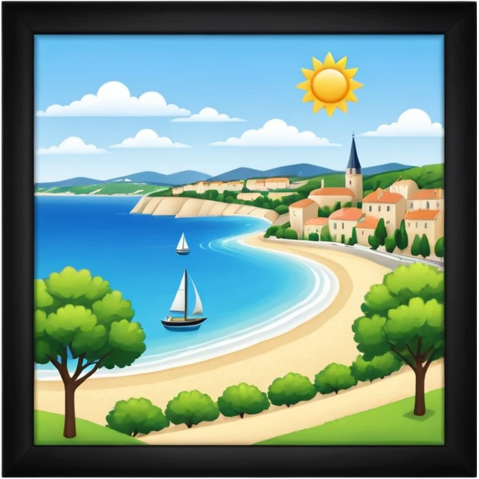sunny weather france emoji