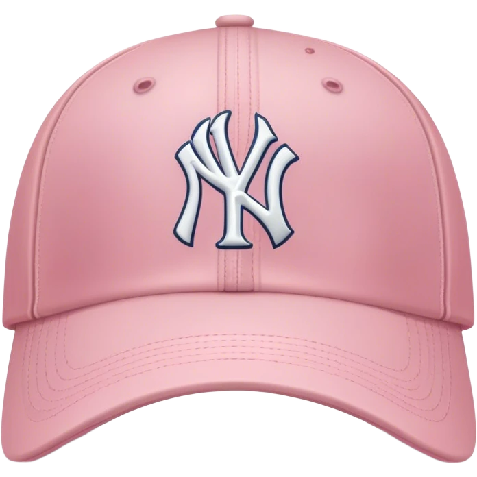 Light pink Yankees baseball cap emoji