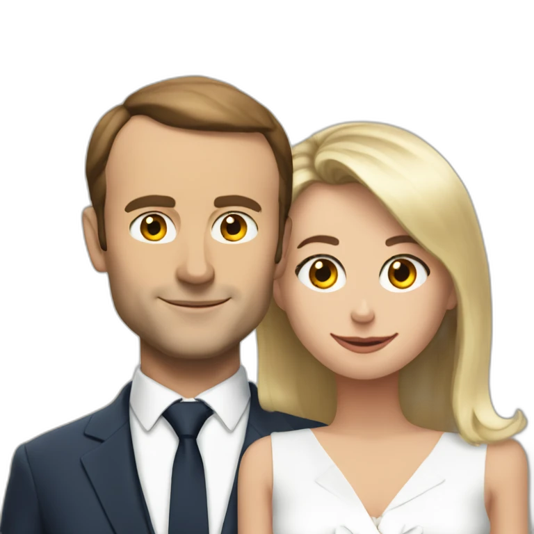 Macron sur Brigitte emoji