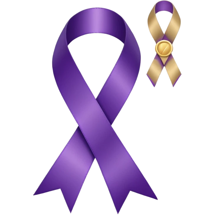 DV Awareness ribbon with a plaque emoji
