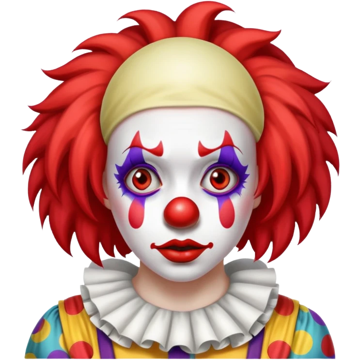 a woman making a bad decision and acting like a foolish clown emoji