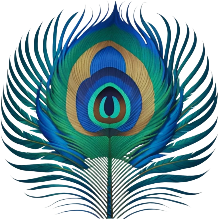 Peacock feather emoji