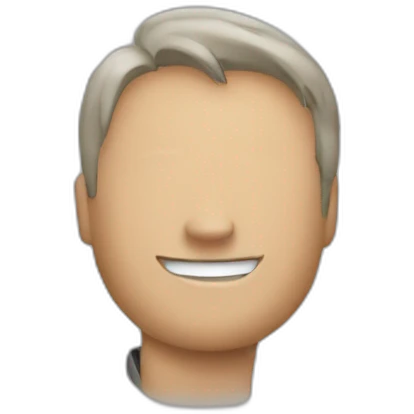 Un chat avec un homme emoji
