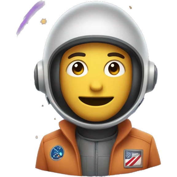 persona flotando en el espacio con un signo de pregunta emoji