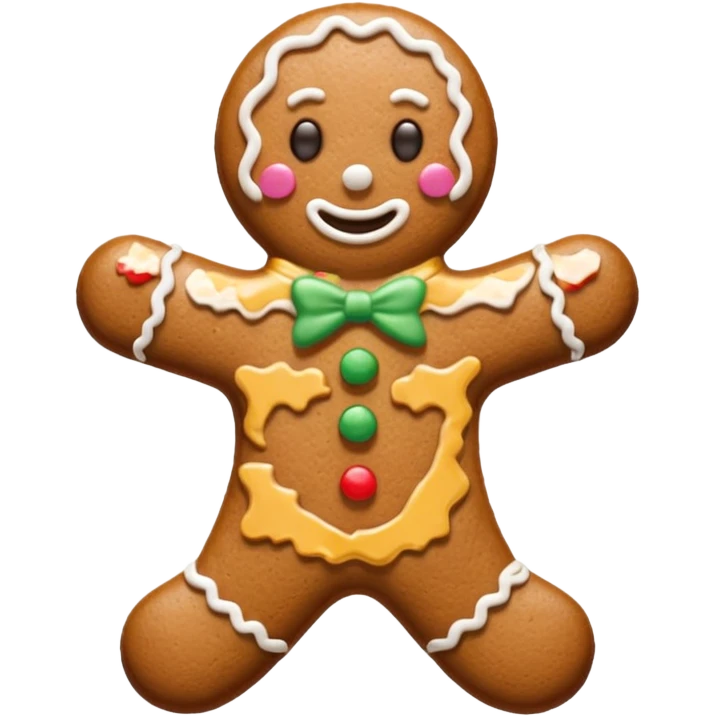 cookie man shape emoji
