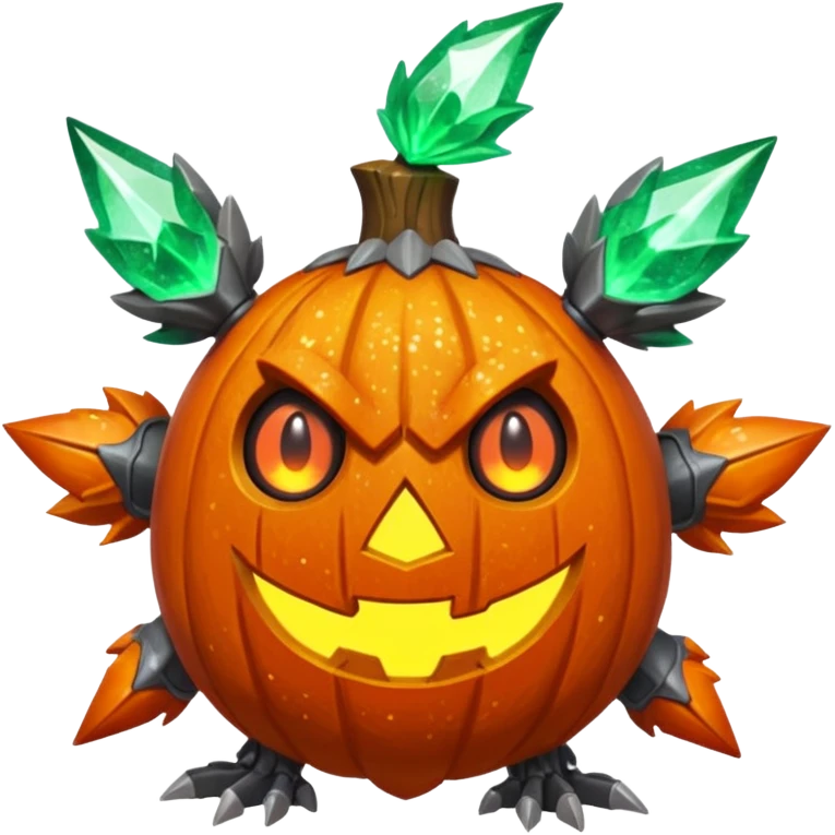 elemental sparkly sparky woody deadly cybernetic spooky Pumpkaboo-Barbaracle-Terrakion-Trevenant-Pokémon-Fakémon-hybrid-creature emoji