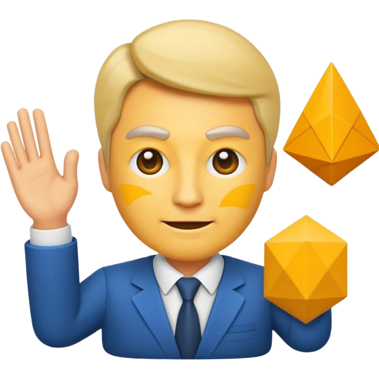 create a founder mode emoji to show how to be a manager, not a human. no a human or robot, more about the idea of a founder in the abstract. 

 emoji