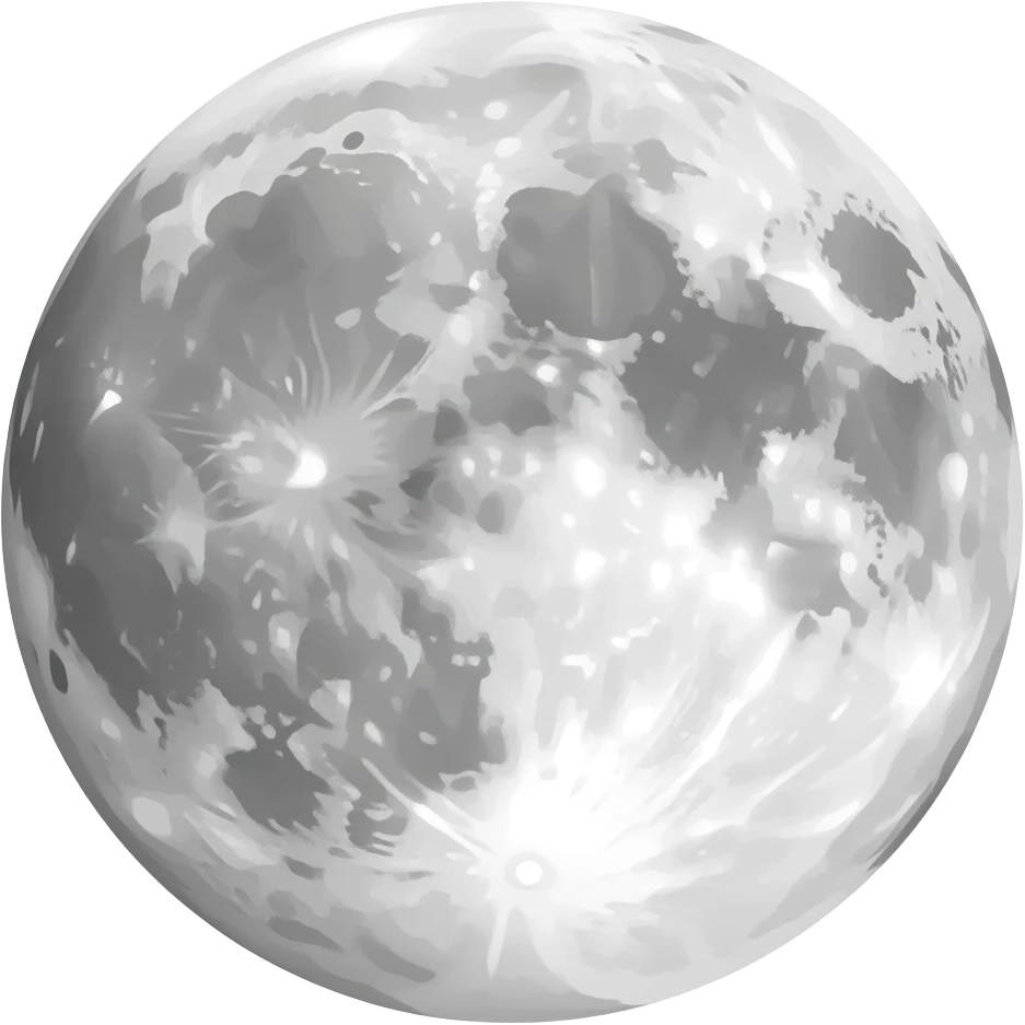 full moon emoji