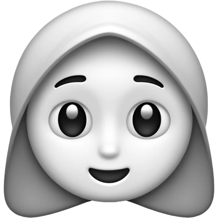 🤩🙏🏽 en noir en blanc emoji