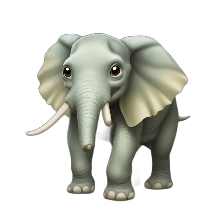 Tortue sur éléphant emoji