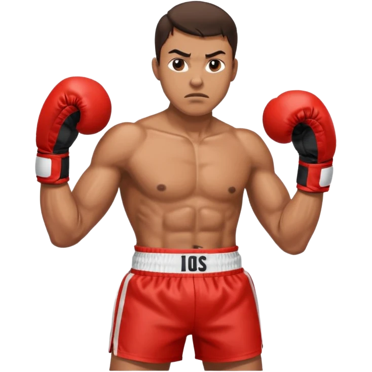Boxer çıkartan emoji
